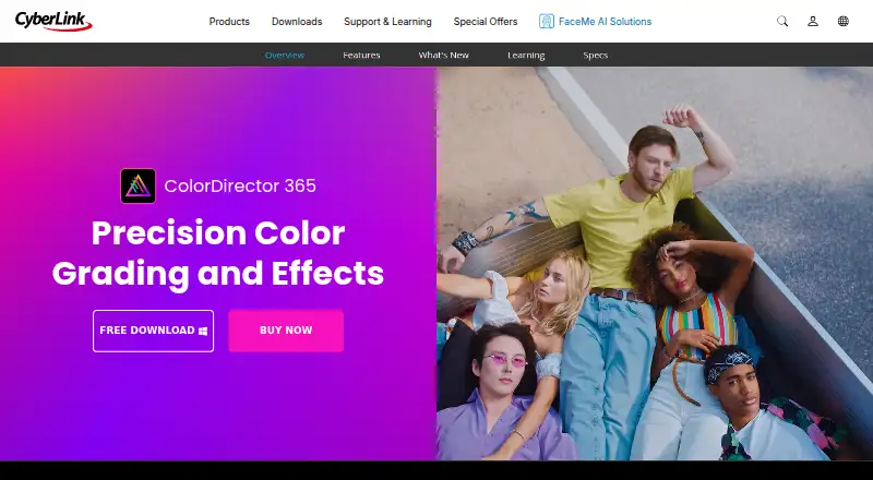 CyberLink ColorDirector's website