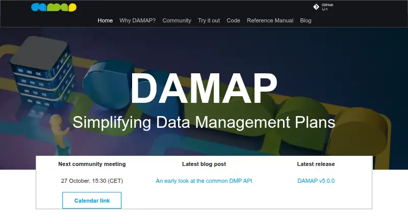 DAMAP's website