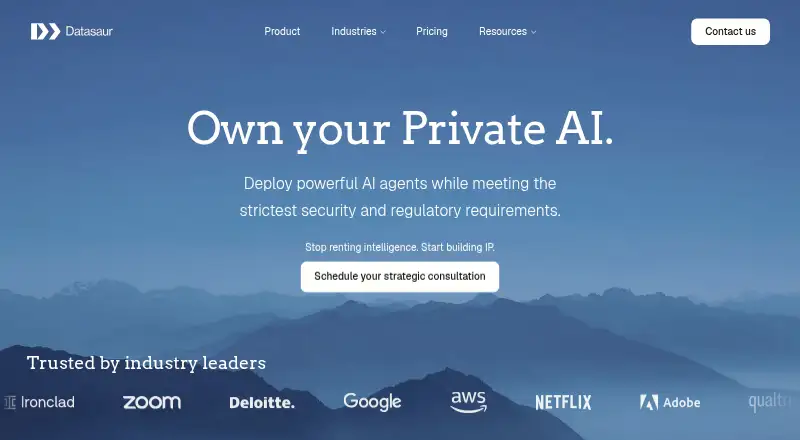 Datasaur's website