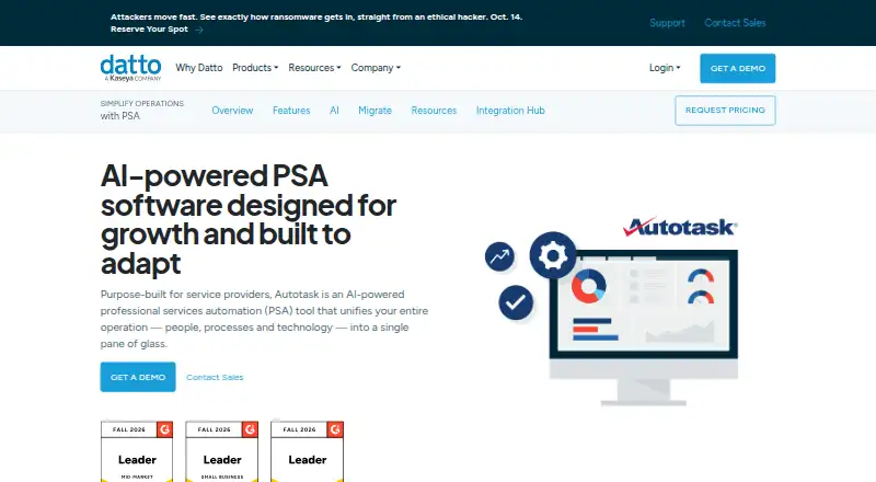 Autotask's website