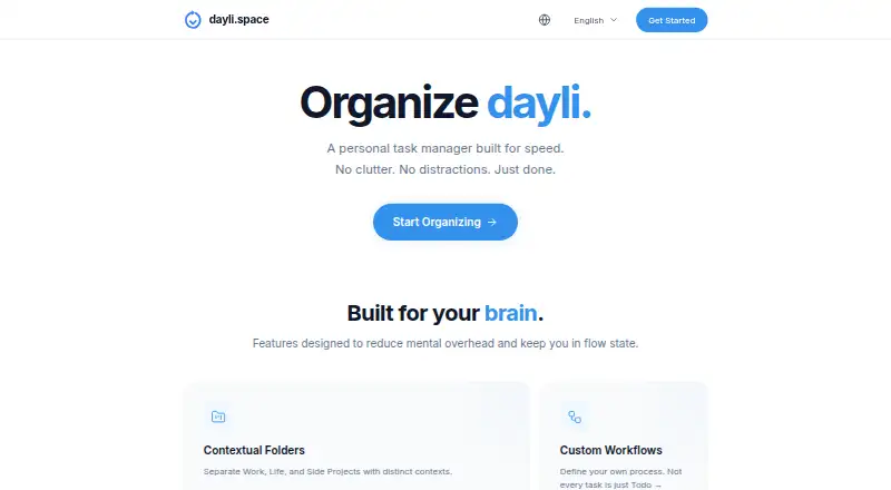 dayli.space's website