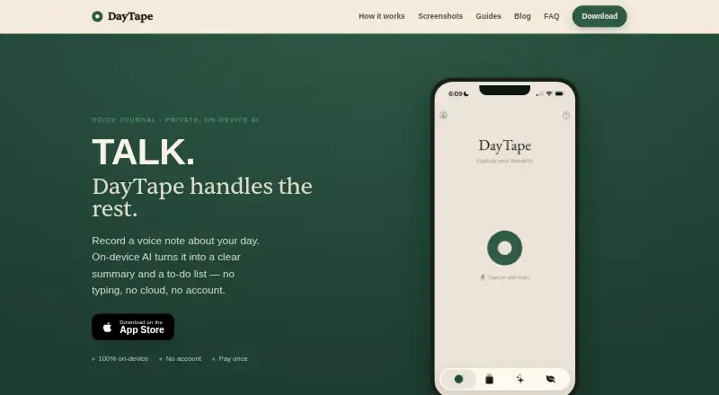 DayTape's website
