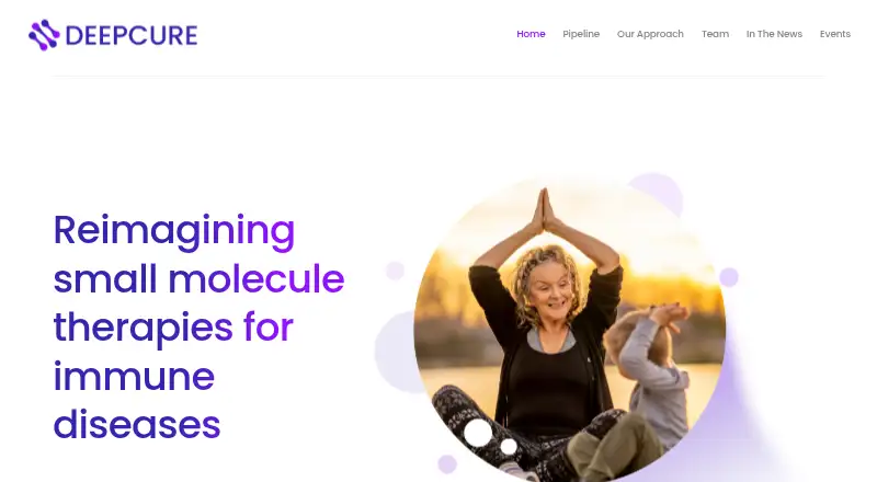 DeepCure's website