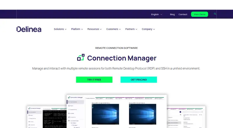 Delinea Connection Manager's website