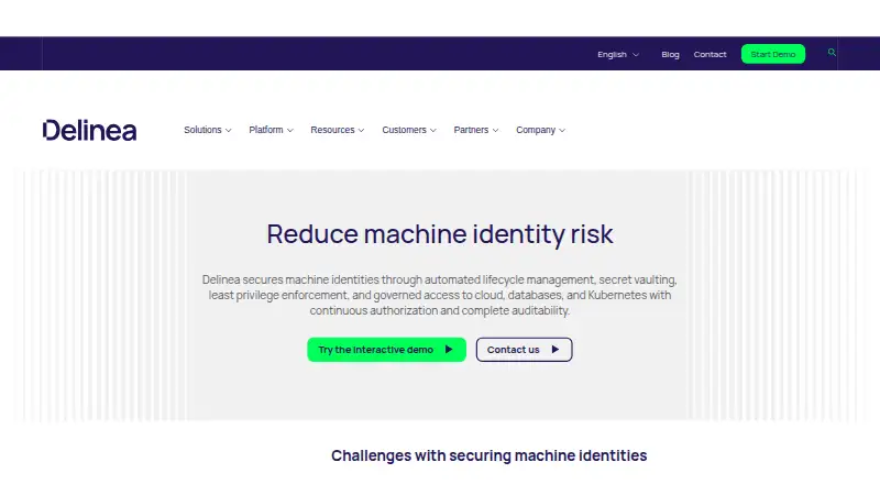 Delinea DevOps Secrets Vault's website