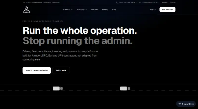 Deliverman's website