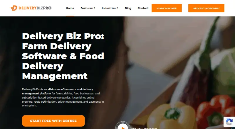The Delivery Biz Pro homepage
