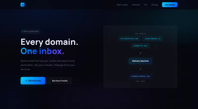 Delivery Machine's website