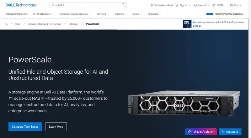 PowerScale OneFS's website