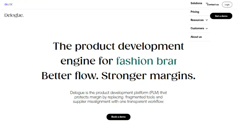 Delogue PLM's website