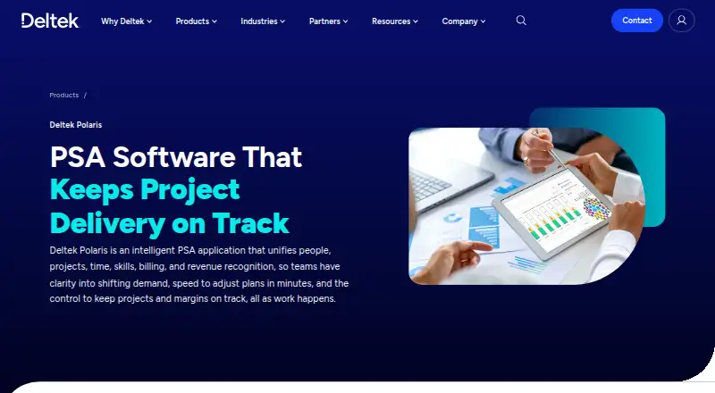 Deltek Polaris's website
