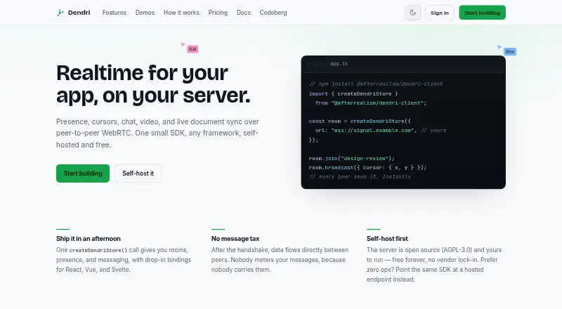 Dendri's website