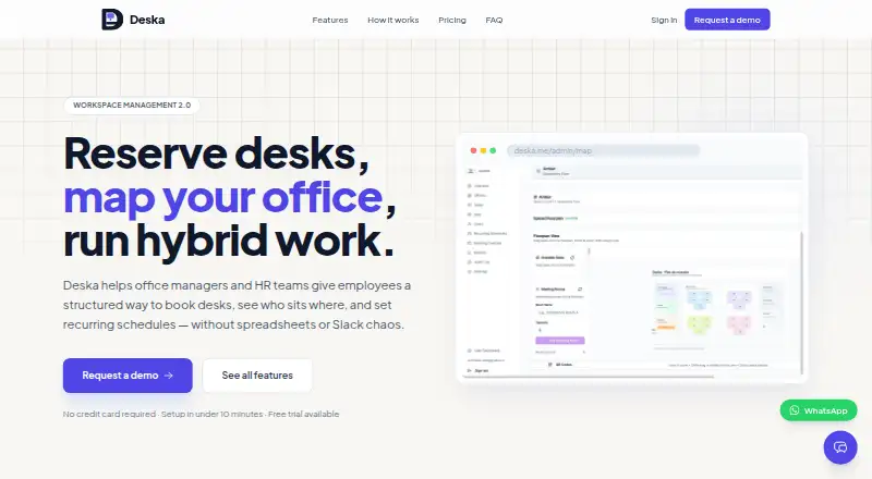 The Deska homepage
