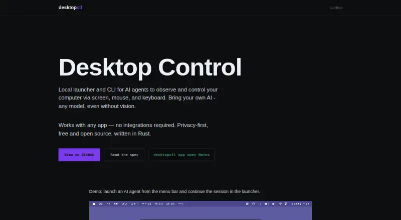 DesktopCtl's website