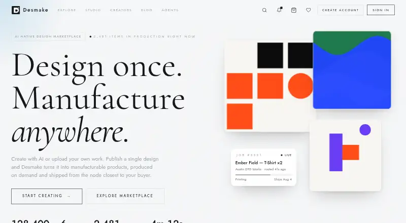 Desmake's website