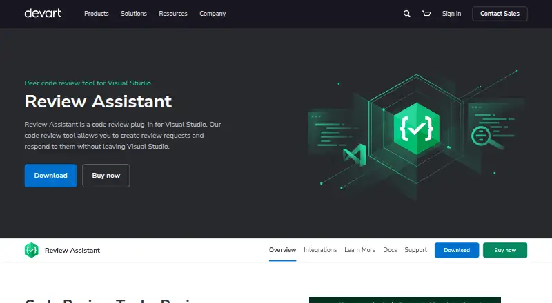 The Review Assistant homepage