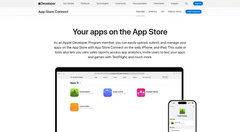 App Store Connect App Crashes's website