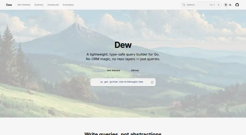 Dew's website