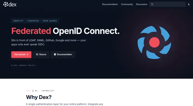 Dex's website