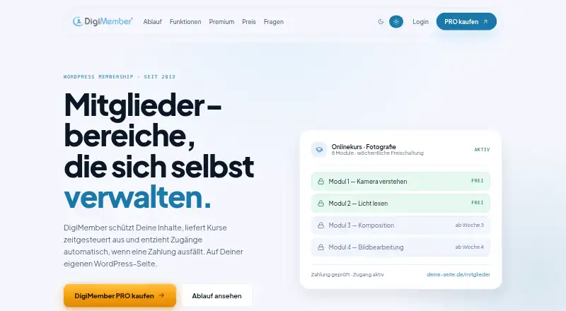 DigiMember's website