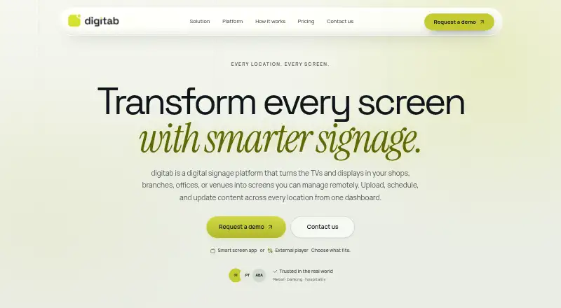 digitab's website