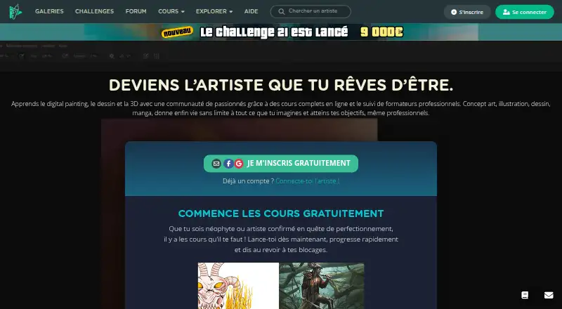DigitalPainting.School's website