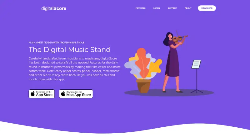 digitalScore's website