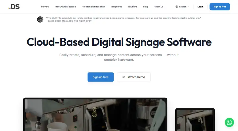 DigitalSigns.ai's website