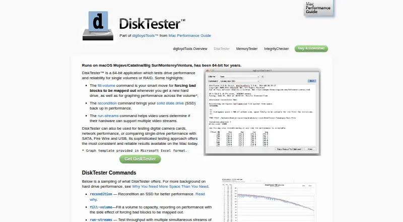 The diglloydTools DiskTester homepage