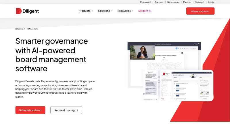 Diligent Boards's website