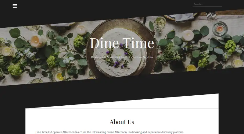 Dine Time's website
