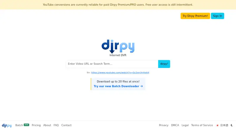 Dirpy's website