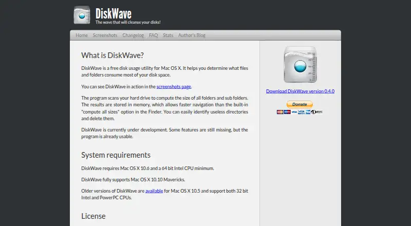 The DiskWave homepage
