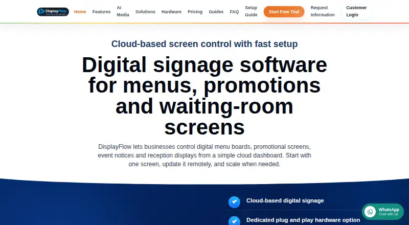 DisplayFlow's website