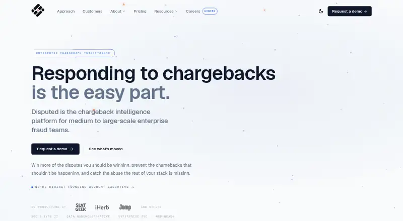 Disputed.ai's website