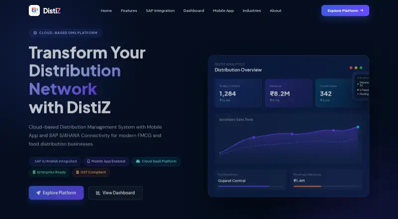 DistiZ's website