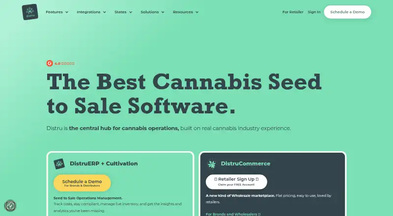 Distru's website