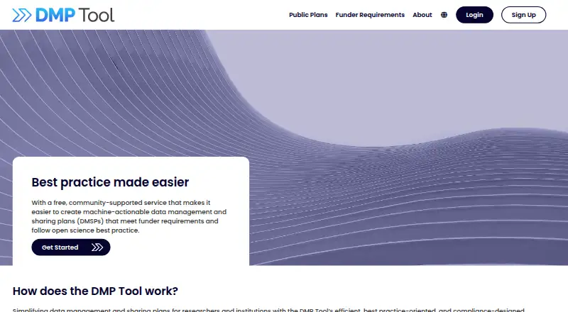 DMPTool's website