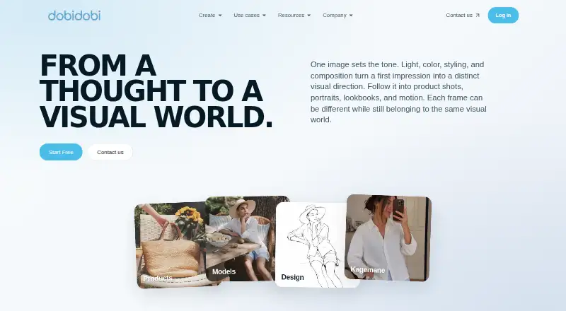 The DOBIDOBI homepage
