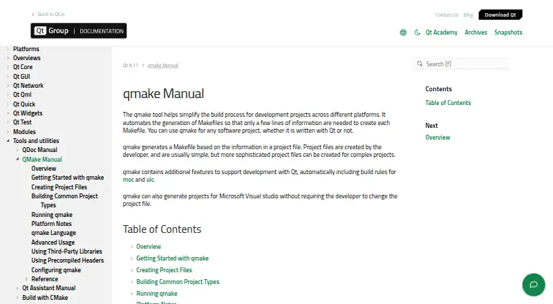 qmake's website