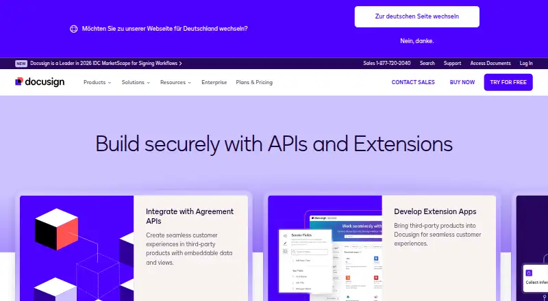Docusign eSignature REST API's website