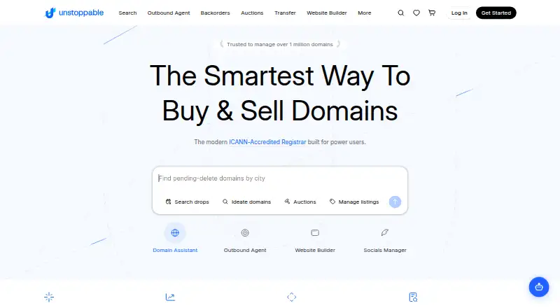 Unstoppable AI Site Builder's website