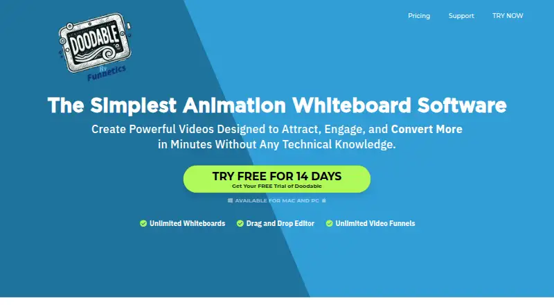 Doodable's website