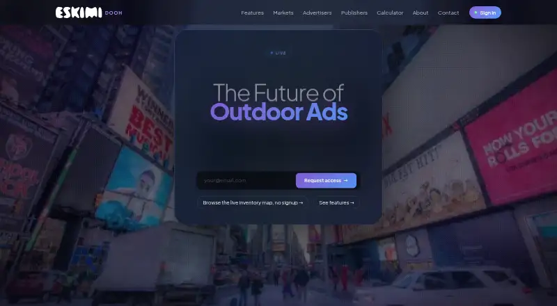 Eskimi DOOH's website
