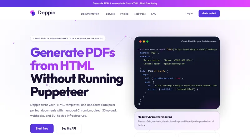 Doppio's website