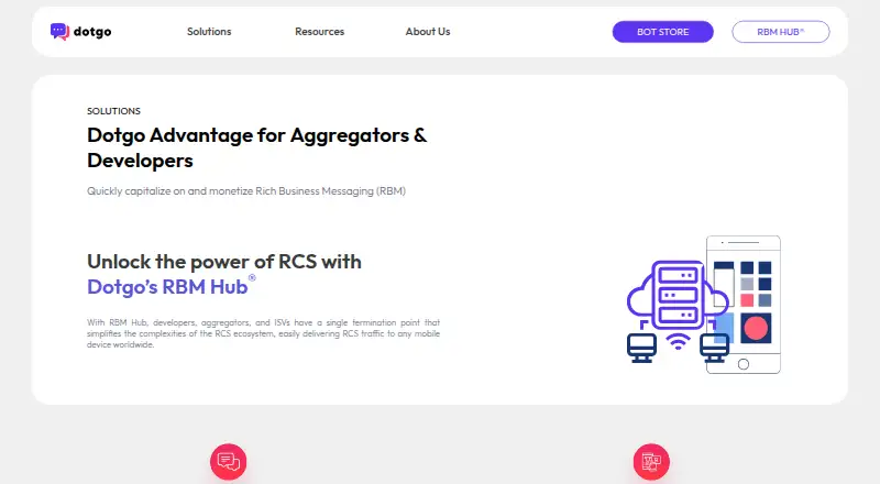 Dotgo RBM Hub's website