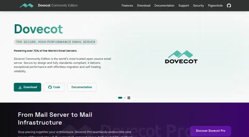 Dovecot's website
