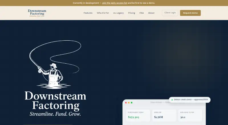 Downstream's website