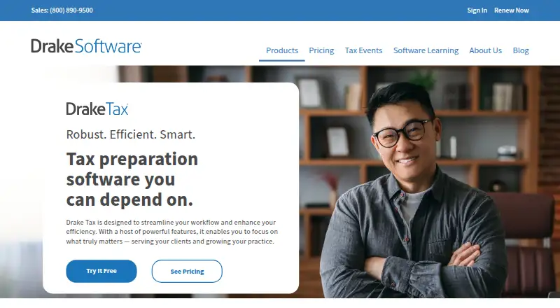 The Drake Tax homepage