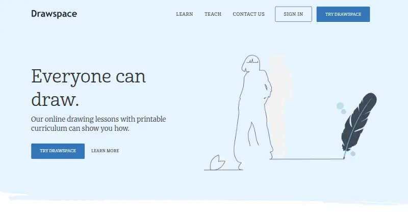 Drawspace's website